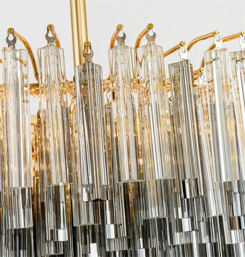 Lustre — En verre cristal design post-moderne pour décoration intérieure