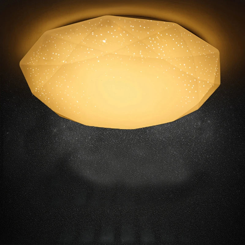Plafonnier — Nordique diamant étoile ciel leds acrylique moderne