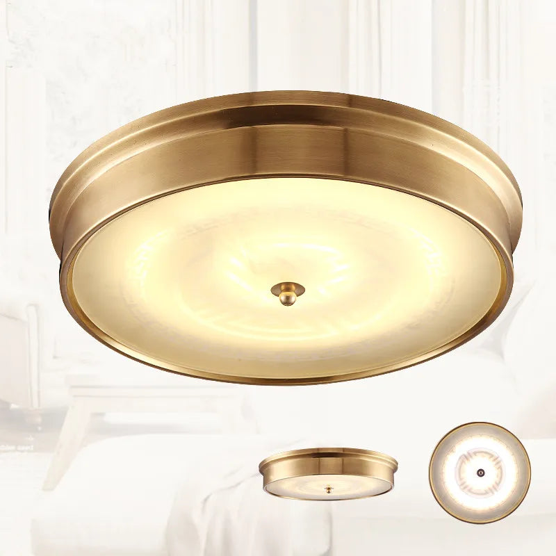 Plafonnier — LED cuivre style vintage campagnard européen