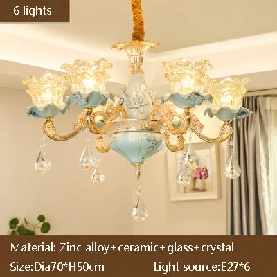 Lustre — Sol duplex style européen céramique