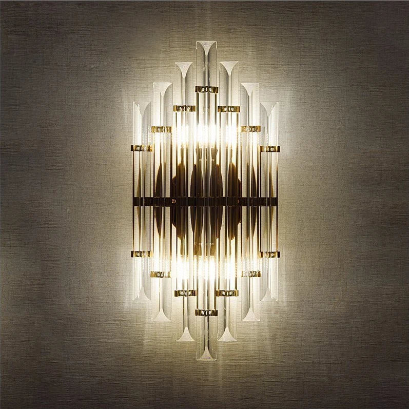 Applique murale design en cristal et fer nordique pour intérieur moderne Gautier Contrepoint - Jeux de Reflets & Présence Raffinée