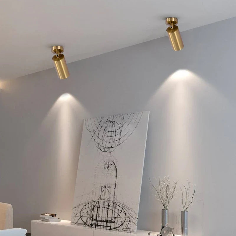 Spot Lampe plafond LED dorée Rosalie Cime - Une Touche Élégante dans le Décor