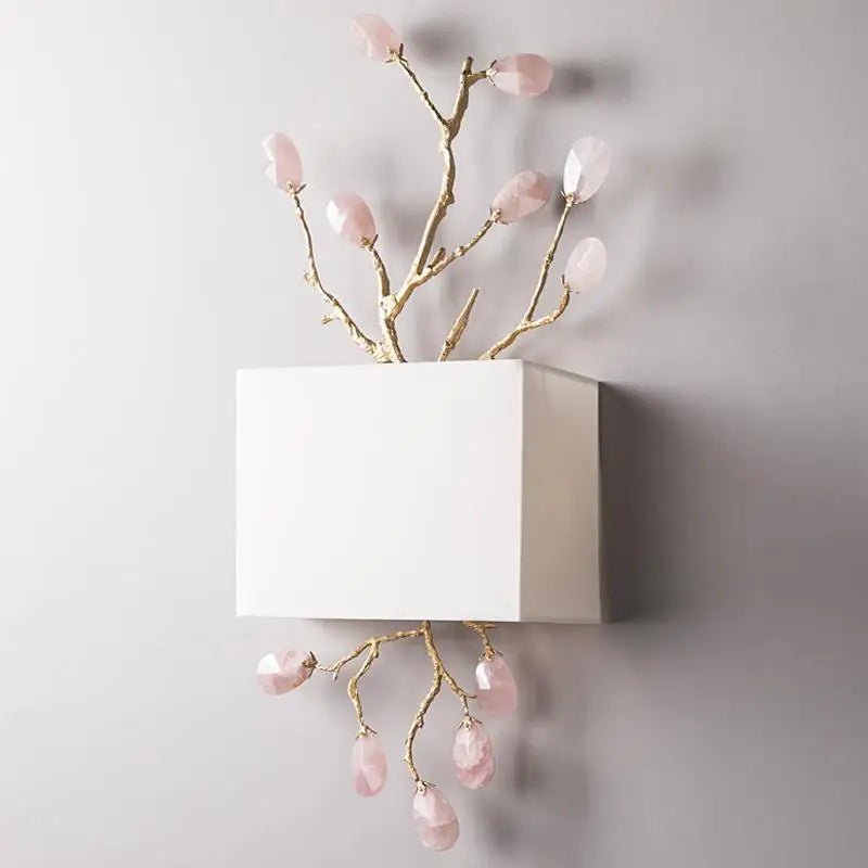 Applique murale rétro en cristal doré pour intérieur moderne Zita Reflet - Éclat du Cristal & Décor Singulier
