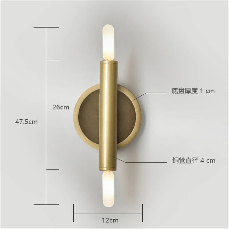 Applique murale en cuivre design moderne pour décoration intérieure Samuel Horizon - Esprit Contemporain & Décor Élégant