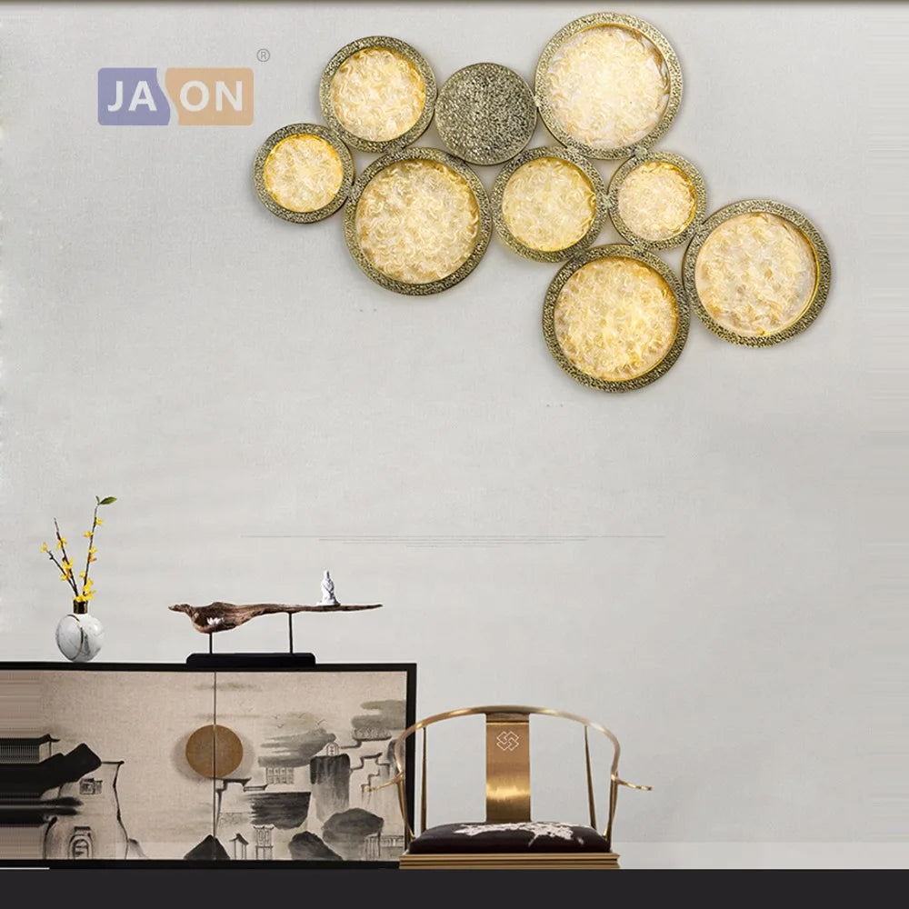 Applique murale classique en verre cuivre pour intérieur élégant Coline Lointain - Reflets Subtils & Décor Raffiné