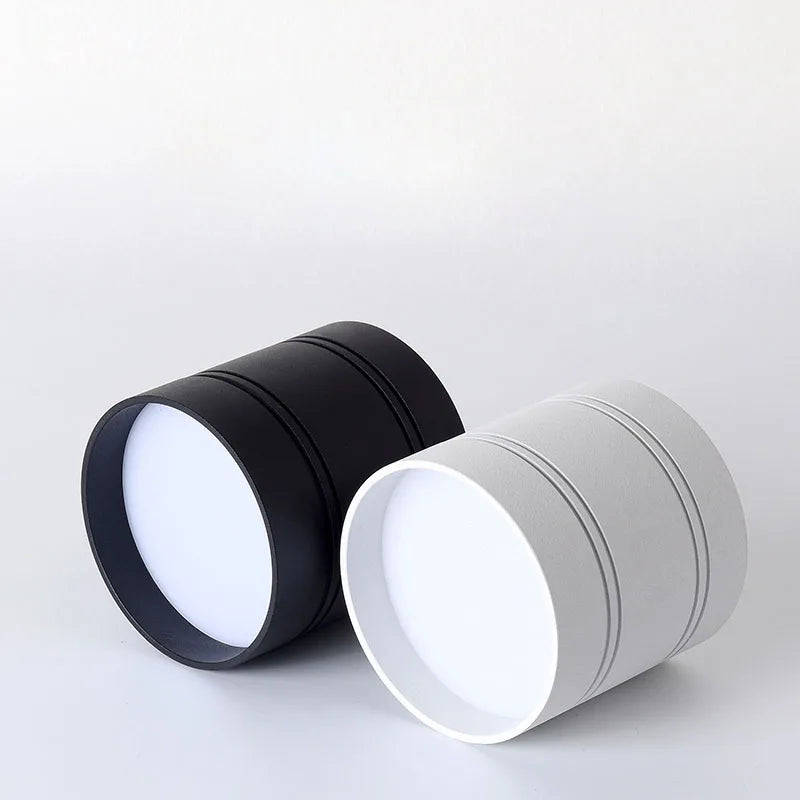Plafonnier — Downlights LED à intensité variable cob plafonniers cylindre lampe de mur