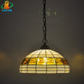 Lustre — En brique style européen lampes en verre tiffany antique simple