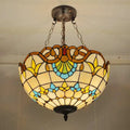 Lustre — Baroque en verre coloré pour éclairage élégant