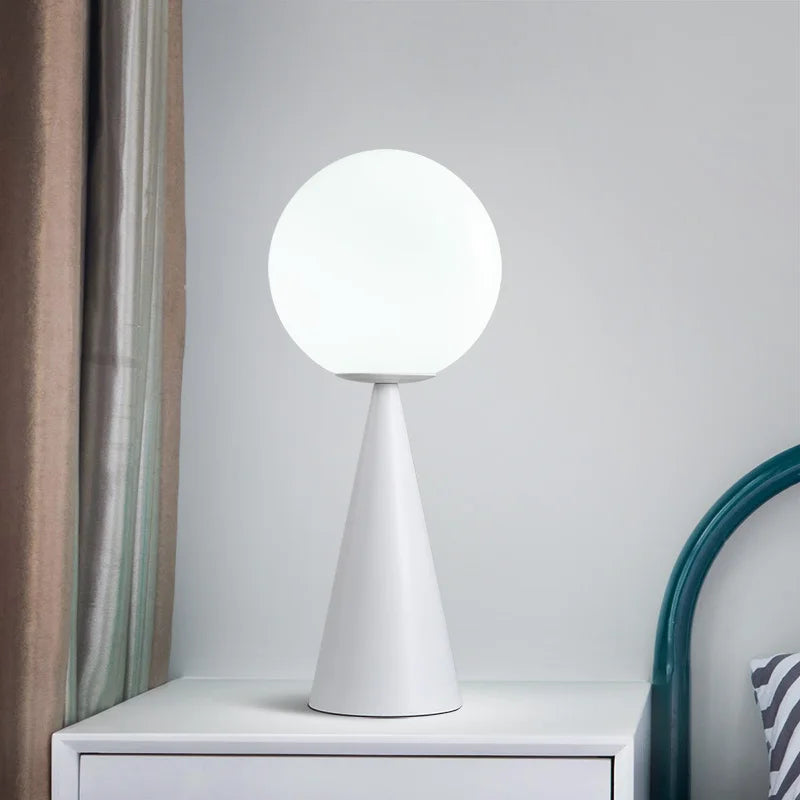 lampe de bureau nordique led globe pour décoration nocturne