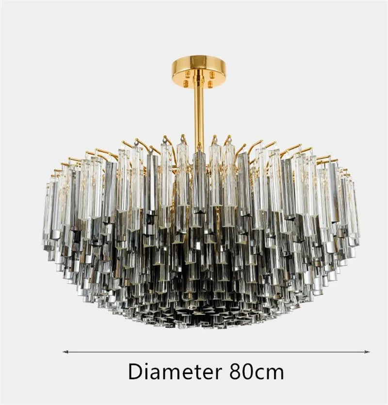 Lustre — En verre cristal design post-moderne pour décoration intérieure