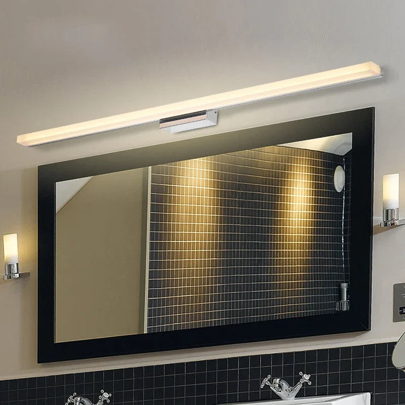 lampe led moderne pour miroir étanche en acrylique