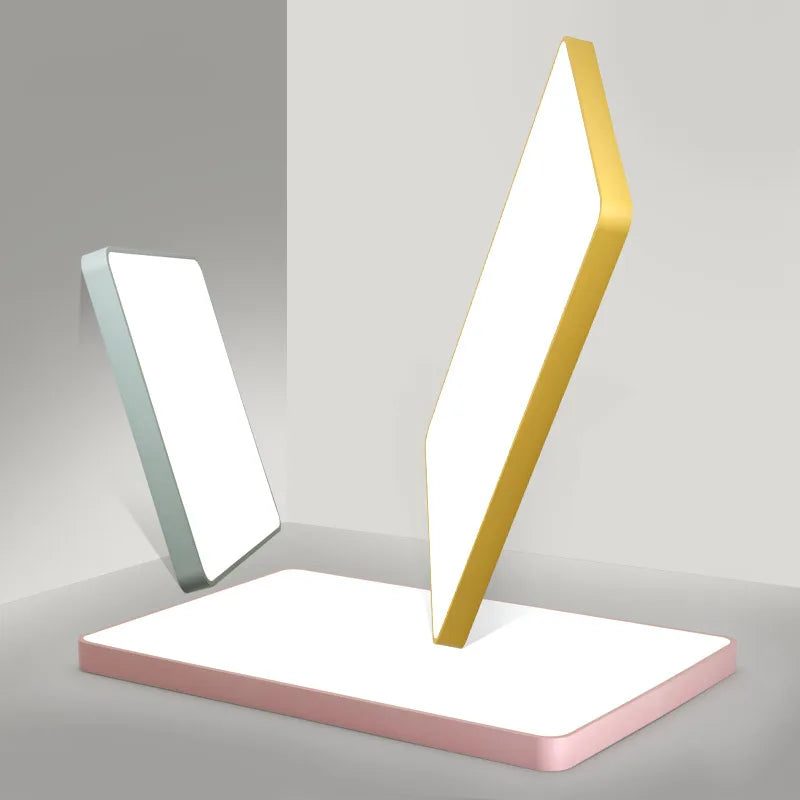 Plafonnier led carré surface monté avec télécommande luminaire Diane Sérénade - Une Silhouette Graphique Affirmée