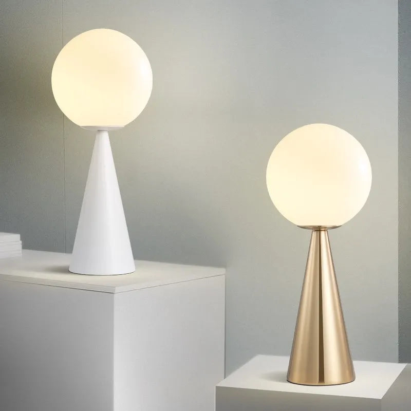 lampe de bureau nordique led globe pour décoration nocturne