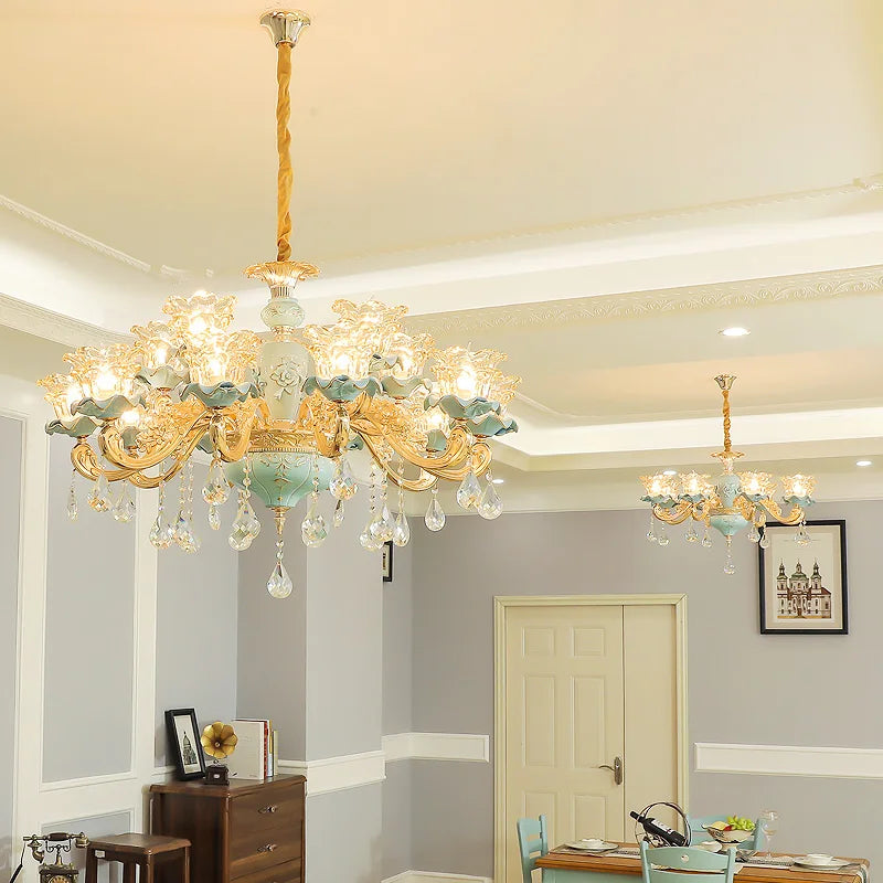 Lustre — Sol duplex style européen céramique