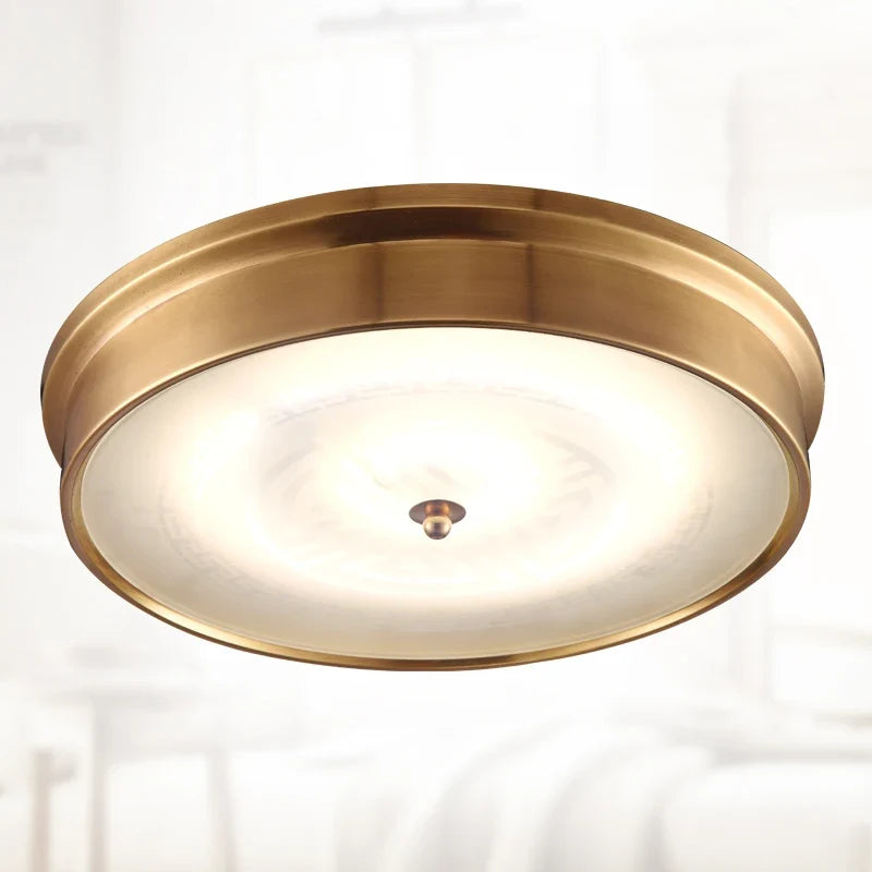 Plafonnier — LED cuivre style vintage campagnard européen