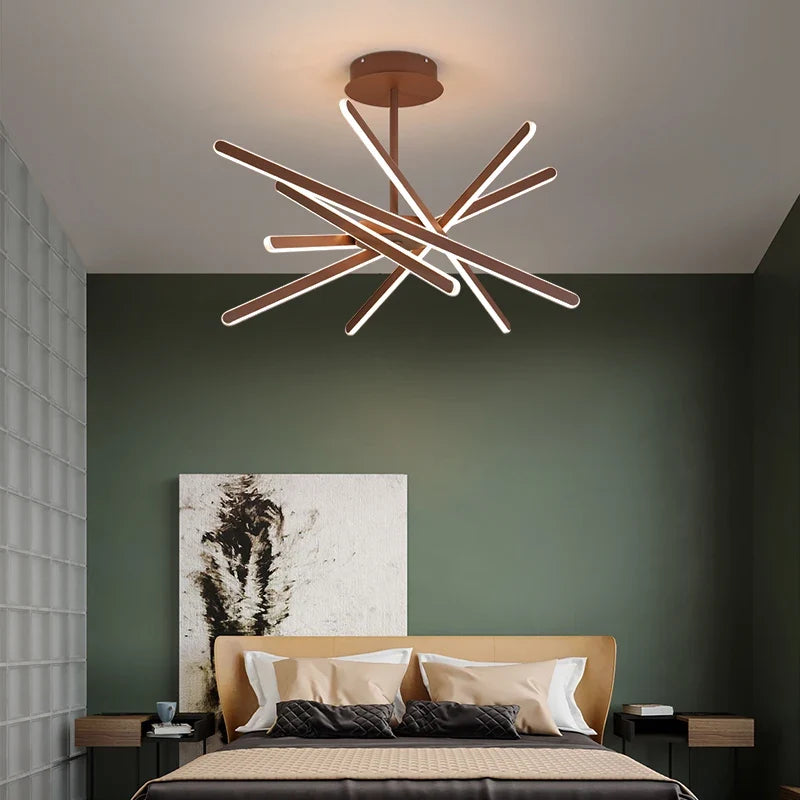 Lustre — À LED design moderne avec télécommande et intensité variable