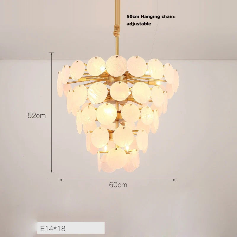 Lustre — Design moderne en agate colorée pour intérieur
