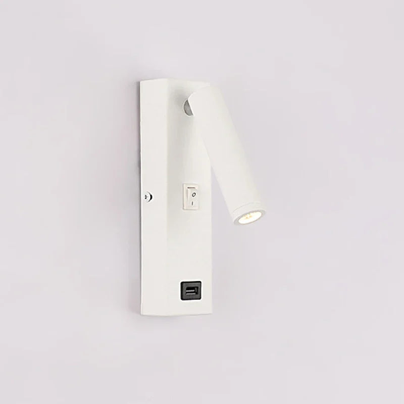 Spot led rotatif moderne avec interrupteur en métal pour lecture Samia Rivage - Une Note Actuelle dans le Décor