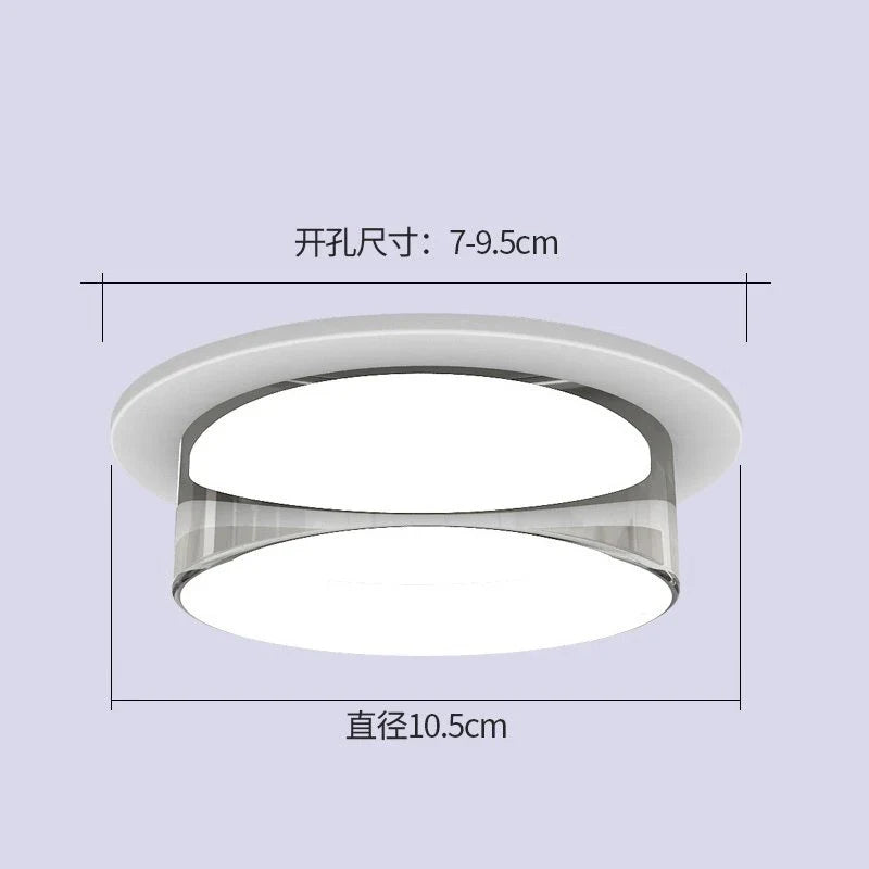 Plafonnier led intégré avec spot en cristal pour décoration d'intérieur Mélina Épurelle - Éclat du Cristal & Décor Singulier