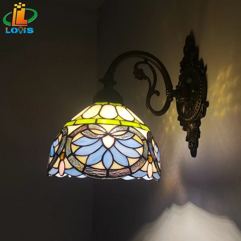 Applique murale — Coeur style tiffany pour intérieur et extérieur