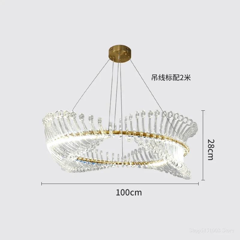 Lustre — Design moderne LED luminaire simple nordique suspendu