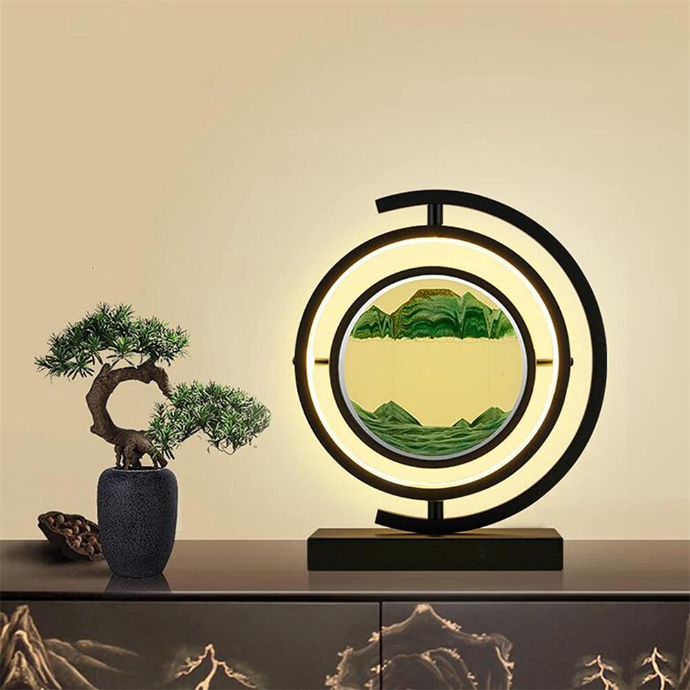Lampe sur Pied Japonaise Azélie Auréole en Verre - Le Charme du Verre dans le Décor