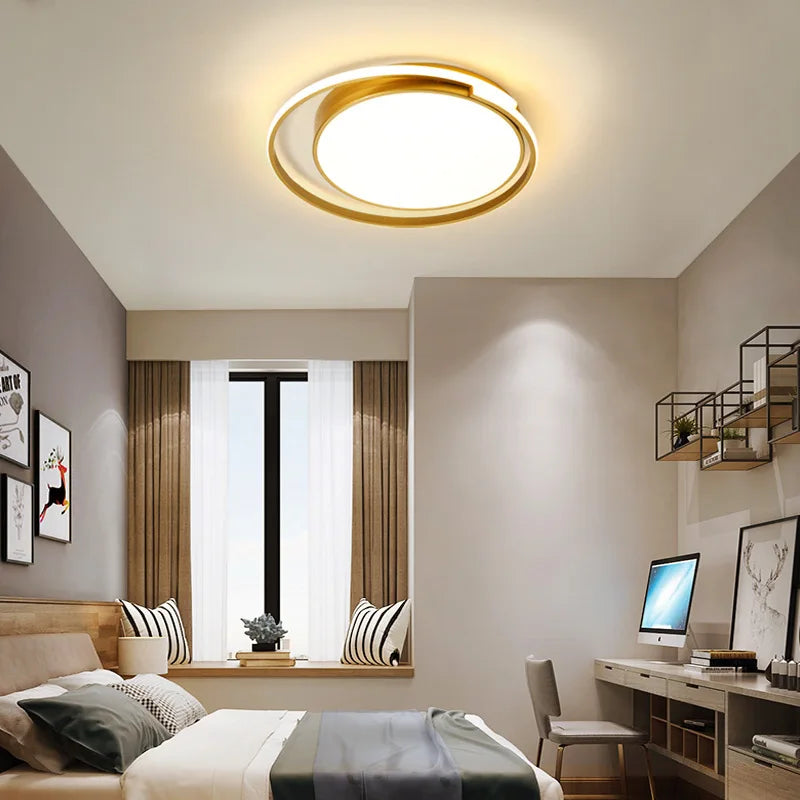 Plafonnier — LED minimaliste en aluminium créatif allée lumières