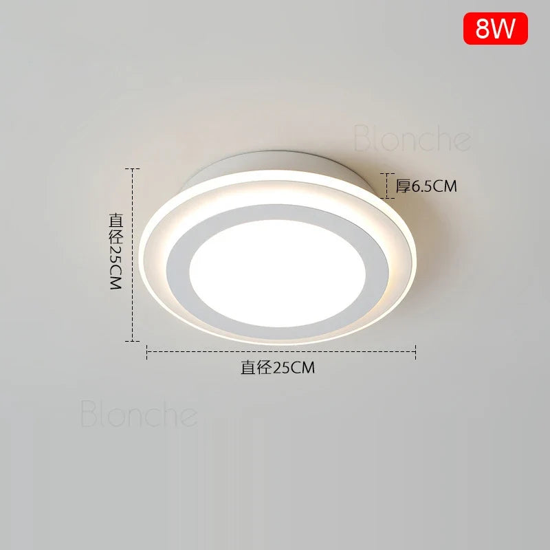 Plafonnier — Nordique moderne à leds acrylique pour décoration intérieure
