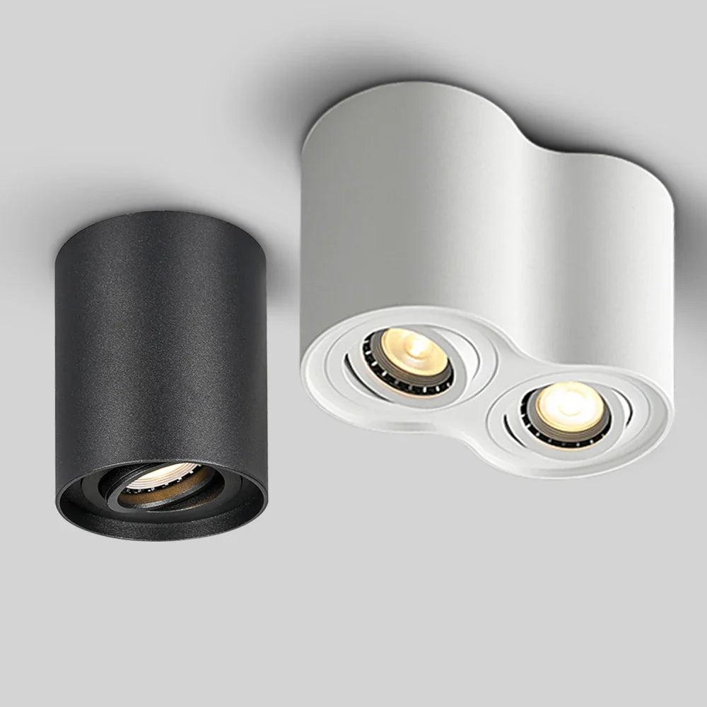 Spot double tête led gu10 pour décoration et éclairage de maison Rémi Équinoxe en Aluminium - Caractère & Élégance dans le Décor