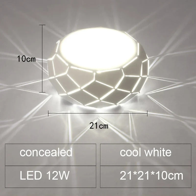 Plafonnier LED moderne simplicité 5W 12W Léane Courbe - Une Note Actuelle dans le Décor