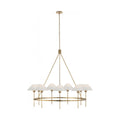 Hackney Chandelier Tissu Laiton Industriel Vintage Grand - Neutralighting