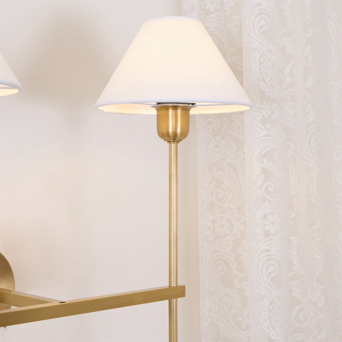 Zosilara Applique Murale Tissu Laiton Industriel Vintage - Neutralighting