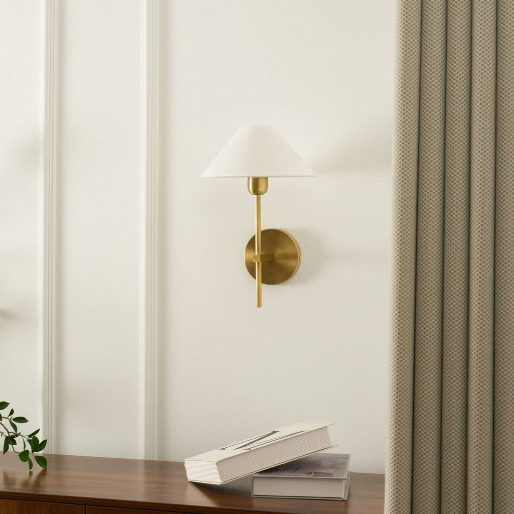 Zosilara Applique Murale Tissu Laiton Industriel Vintage - Neutralighting