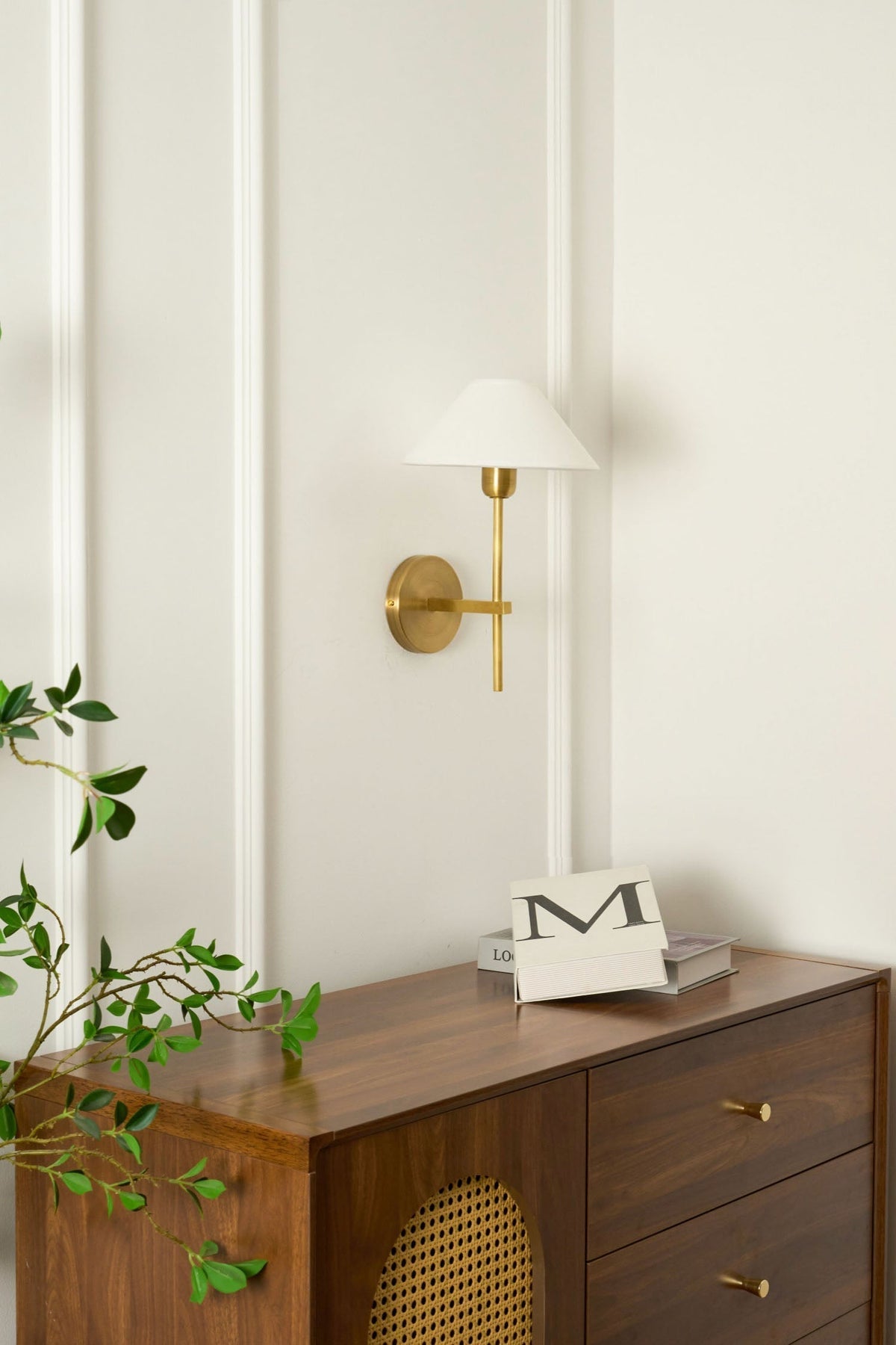 Zosilara Applique Murale Tissu Laiton Industriel Vintage - Neutralighting