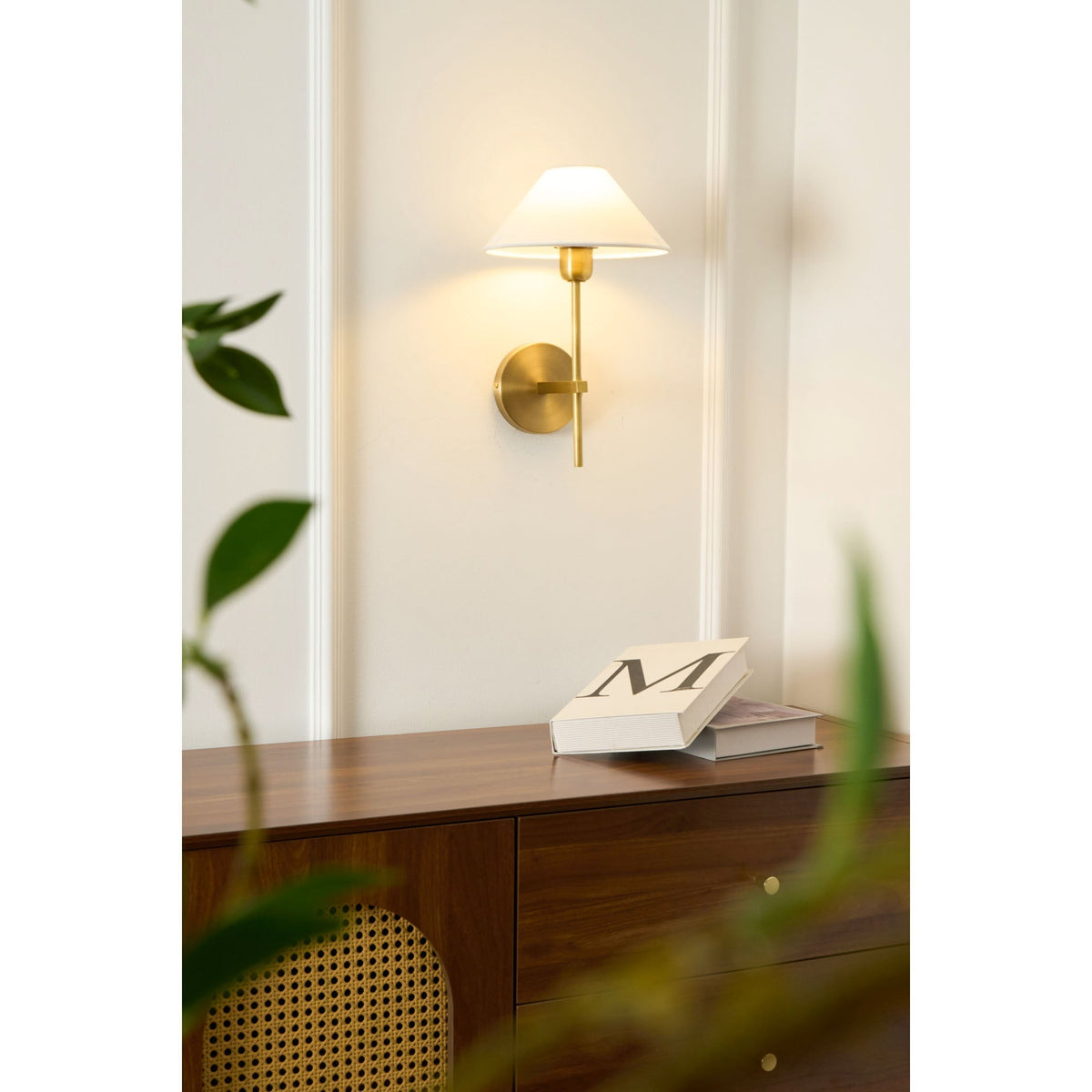 Zosilara Applique Murale Tissu Laiton Industriel Vintage - Neutralighting