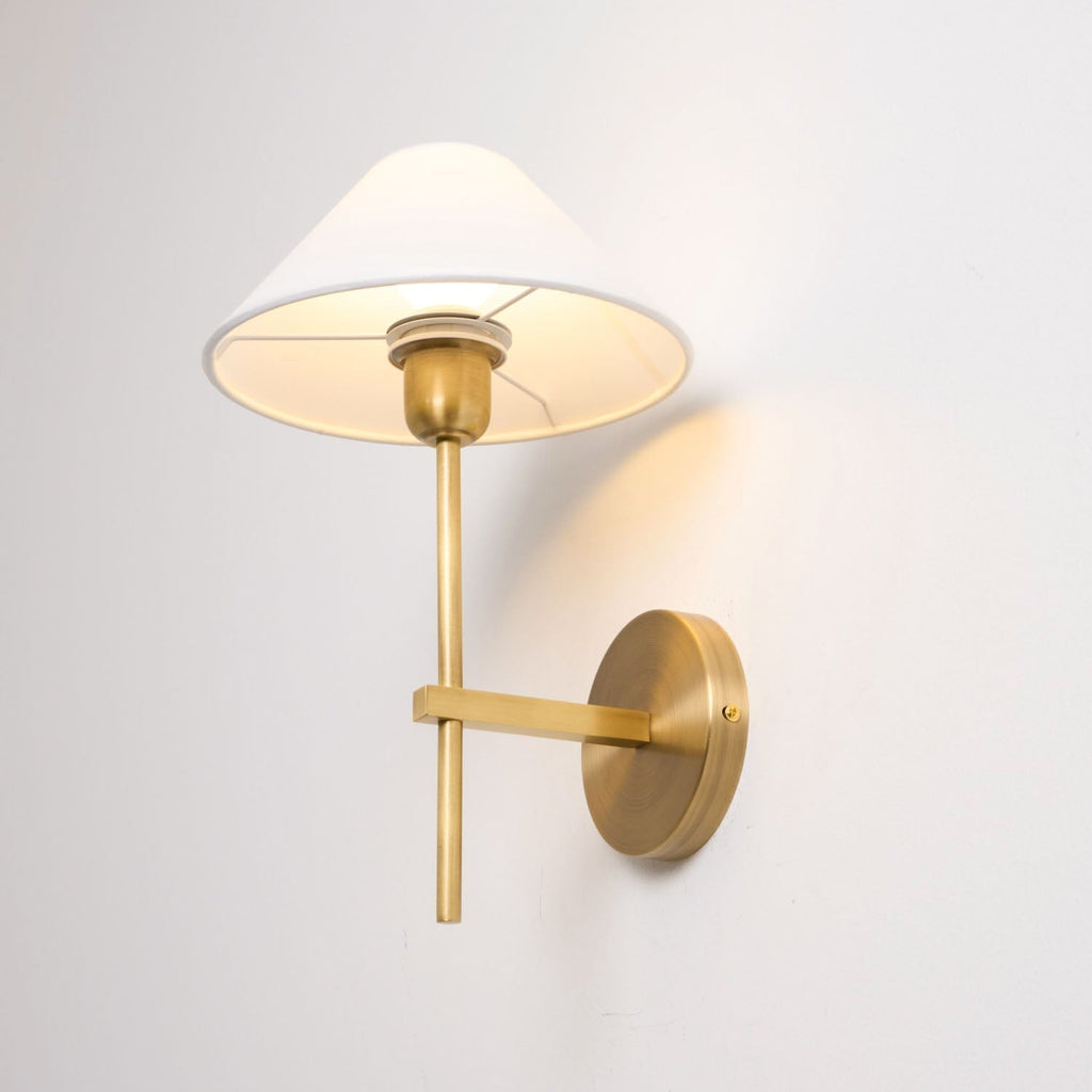 Zosilara Applique Murale Tissu Laiton Industriel Vintage - Neutralighting