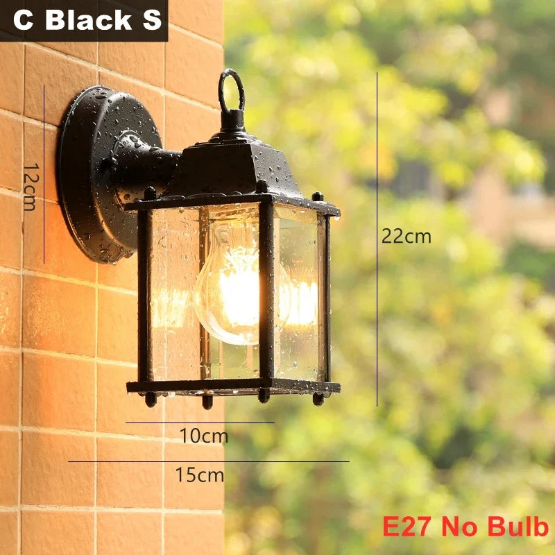 Applique murale — LED rustique en fer vintage pour intérieur et extérieur