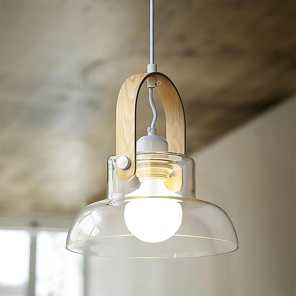 Hailie Suspension Clair Verre Rustique Moderne - Neutralighting