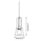 Hailie Suspension Clair Verre Rustique Moderne - Neutralighting
