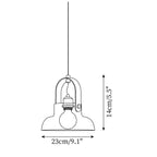 Hailie Suspension Clair Verre Rustique Moderne - Neutralighting