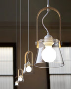Hailie Suspension Clair Verre Rustique Moderne - Neutralighting