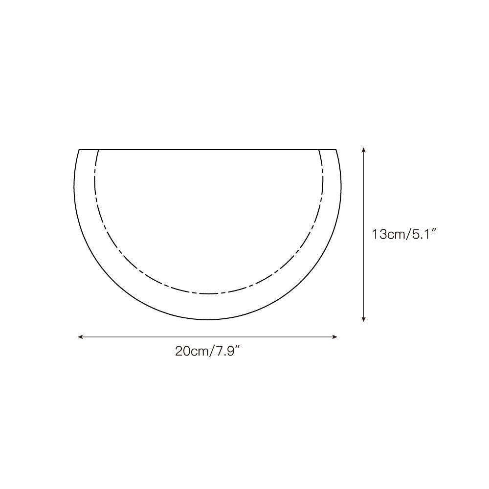 Cuvenarae Applique Murale Travertin Lune Minimaliste - Neutralighting