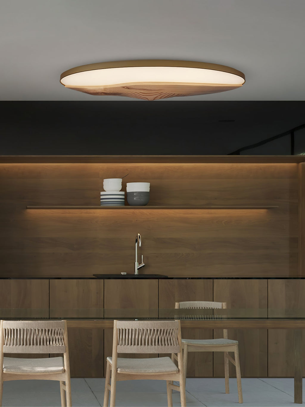 Vishaarae Scandi Bois Plafonnier - Neutralighting