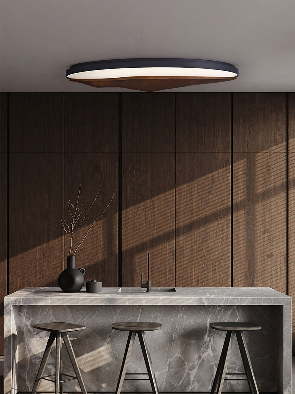 Vishaarae Scandi Bois Plafonnier - Neutralighting