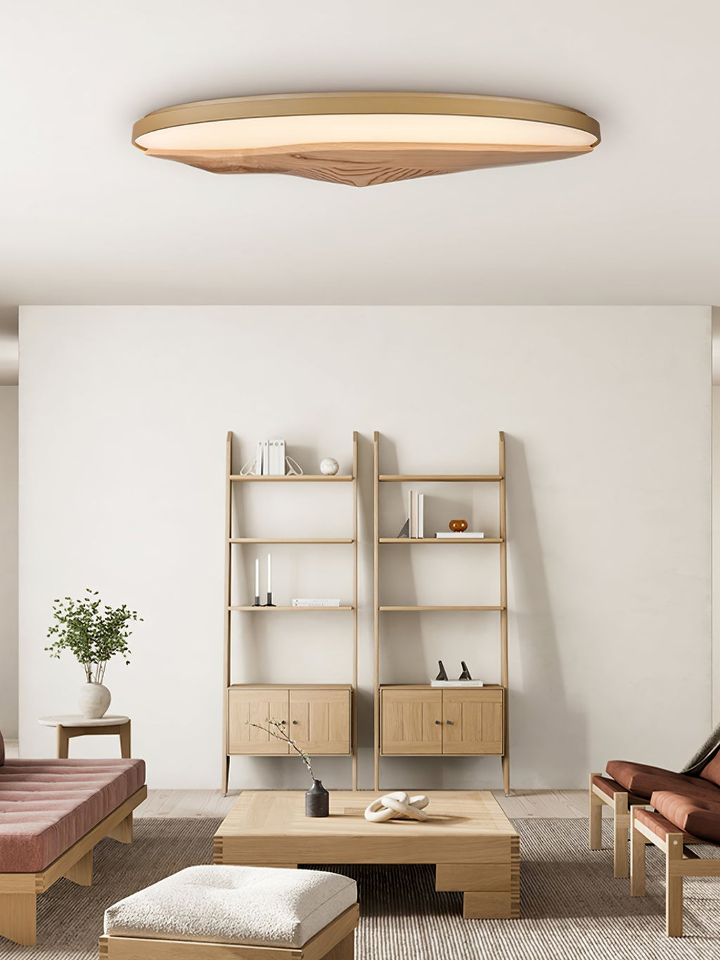 Vishaarae Scandi Bois Plafonnier - Neutralighting