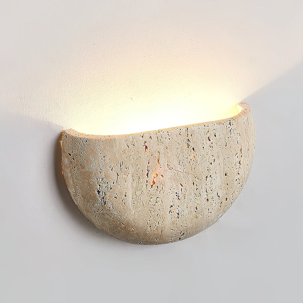 Cuvenarae Applique Murale Travertin Lune Minimaliste - Neutralighting