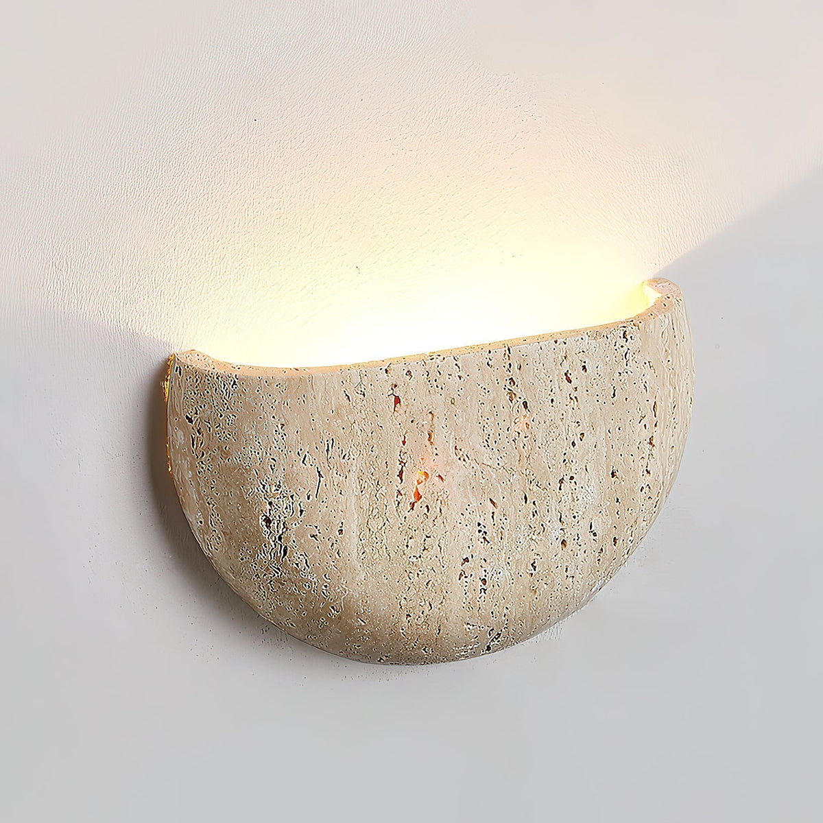 Cuvenarae Applique Murale Travertin Lune Minimaliste - Neutralighting