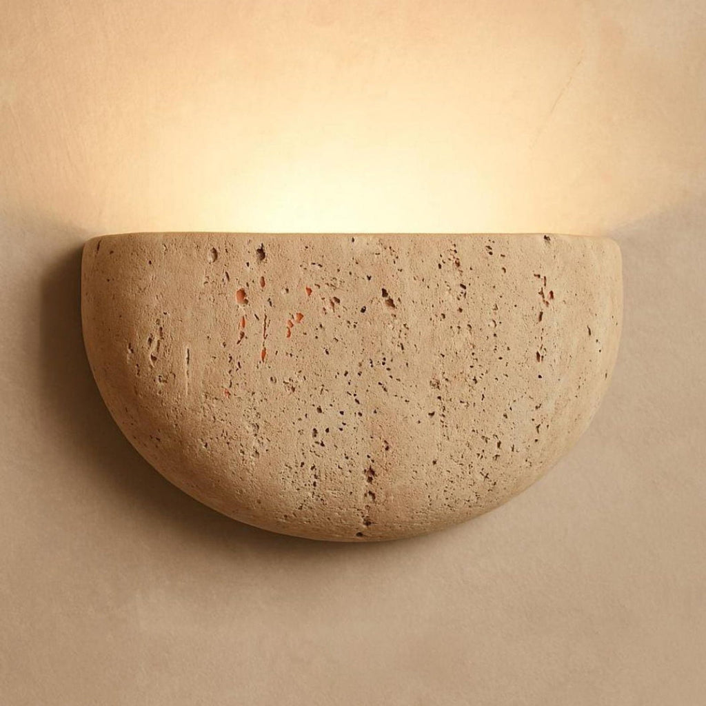 Cuvenarae Applique Murale Travertin Lune Minimaliste - Neutralighting