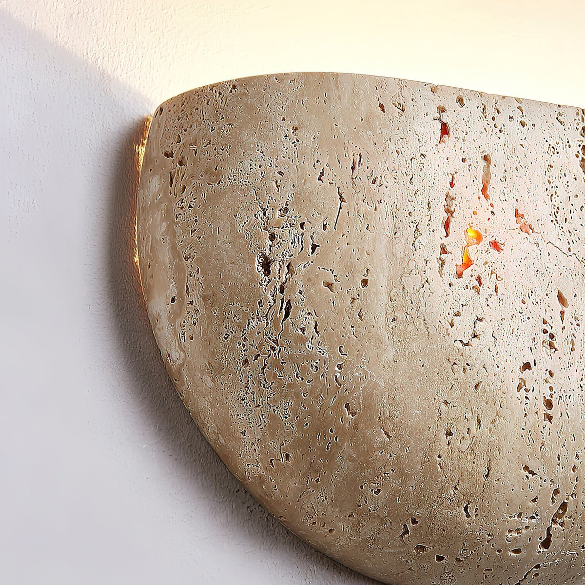 Cuvenarae Applique Murale Travertin Lune Minimaliste - Neutralighting