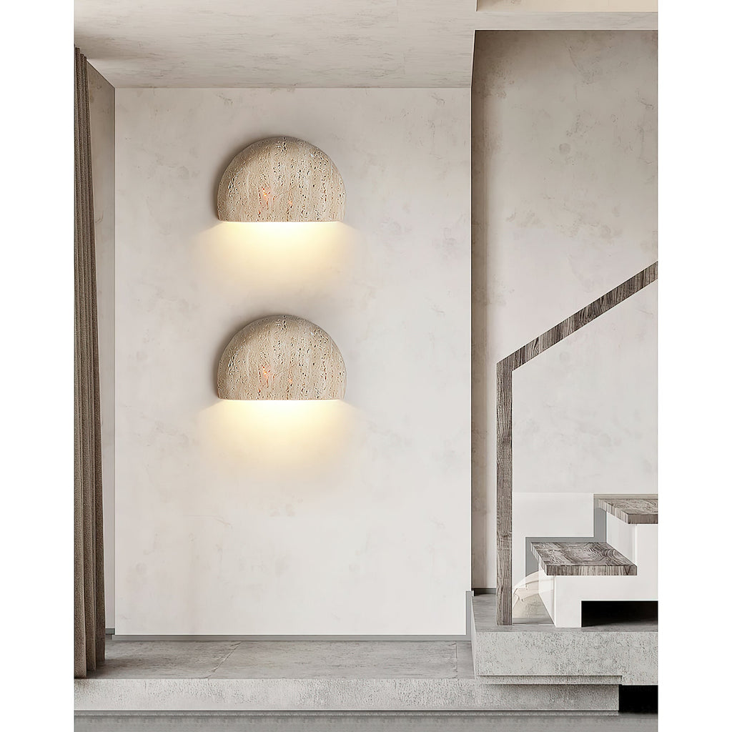 Cuvenarae Applique Murale Travertin Lune Minimaliste - Neutralighting